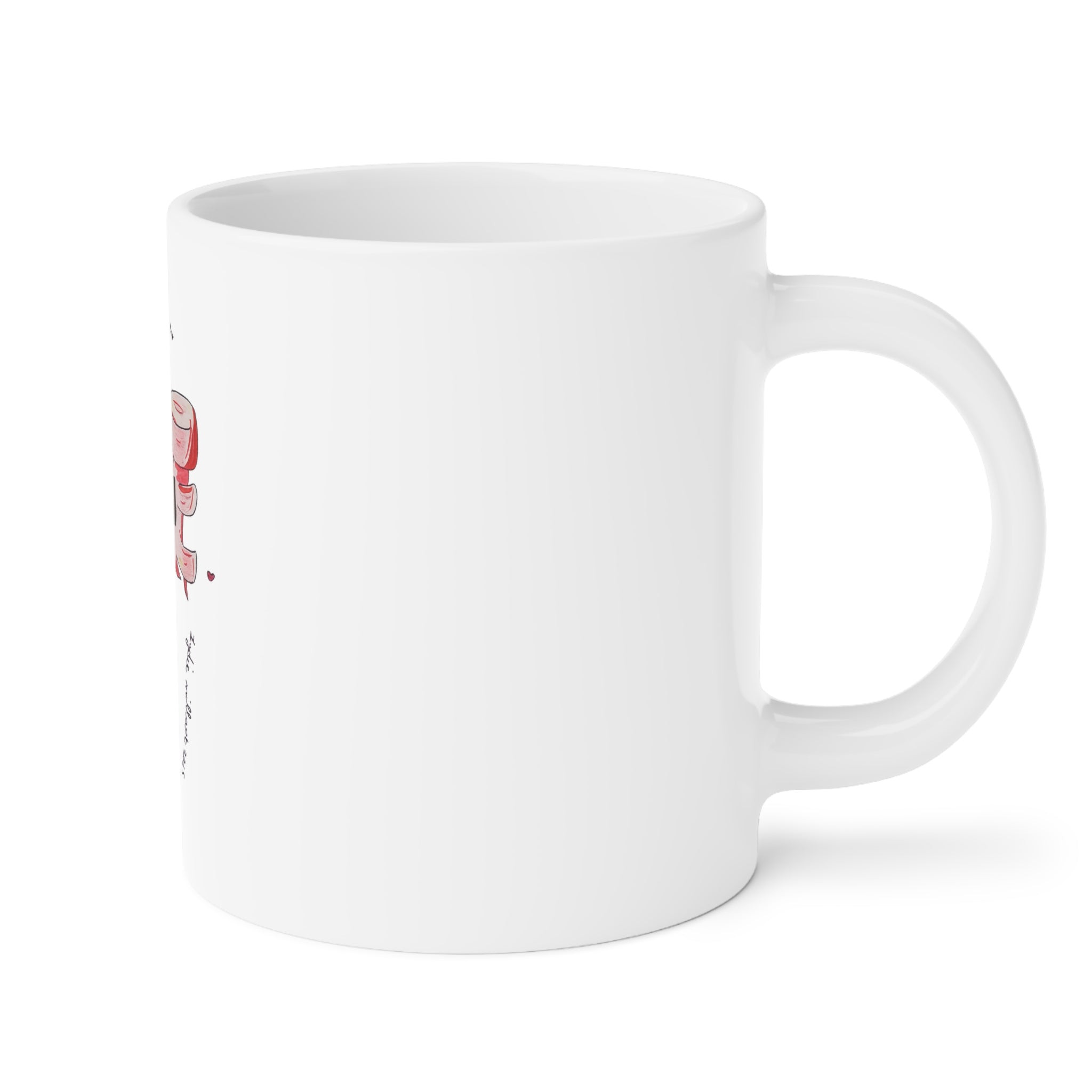 Anime Chibi Girl Mug — Cute Pink Hair Character Coffee Cup (11/15/20oz)